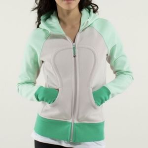 Rare Lululemon Scuba Hoodie *Stretch in Dune / Fresh Teal / Very Green